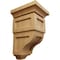 Ekena Millwork 3 1/2"W x 3 3/4"D x 6"H Mini Reyes Wood Corbel, Cherry CORW03X03X06RYCH - alternate 1